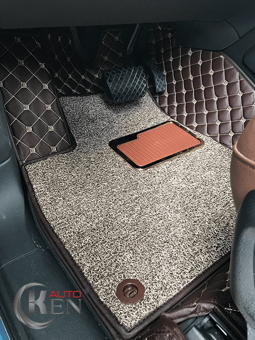 Tấm lót sàn xe Innova 6D với lớp rối giúp thảm dày, sang trọng và mới lạ hơn